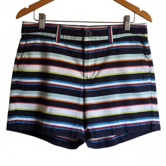 Tommy Hilfiger Shorts Chino Multi Stripes Coastal Vacation Nautical Preppy 8 - Picture 1 of 16